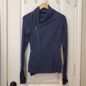 Lululemon Women's Asymmetrical Zip Navy Jacket Size 4
